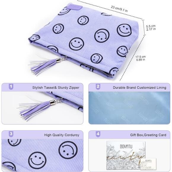 Women Makeup Bag Small Cosmetic Pouch - Picture 5 of 5